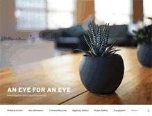 Tablet Screenshot of aneyeforaneye.com